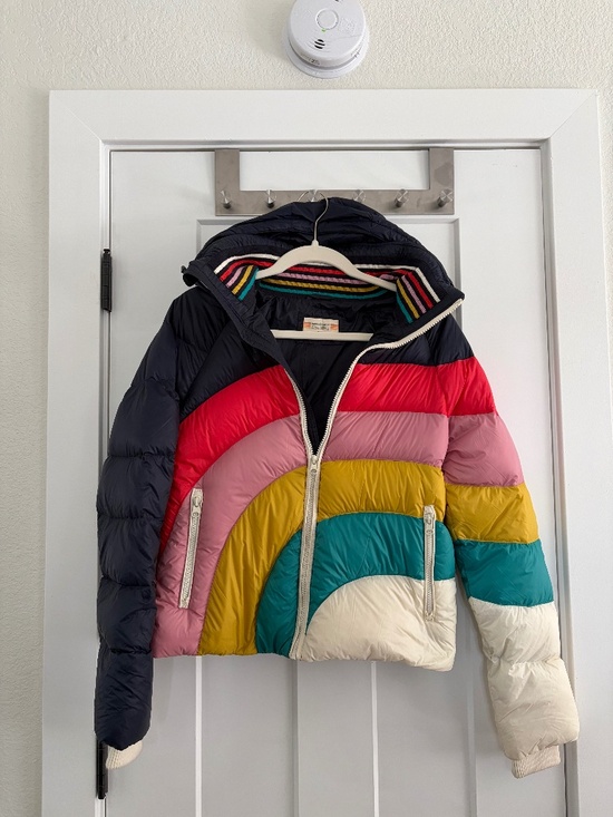 Marine Layer Jackets & Blazers - Marine Layer Archive Rainbow Color Puffer Jacket Size S